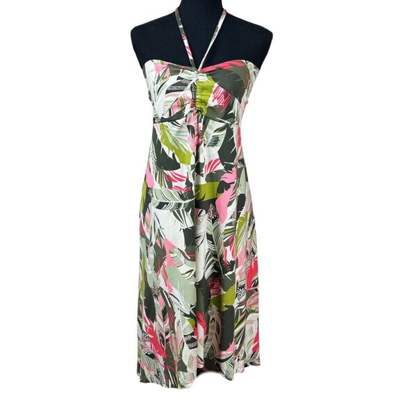 Patagonia Kamala Convertible Tropical Beach Halter Dress Size M - Picture 2 of 11